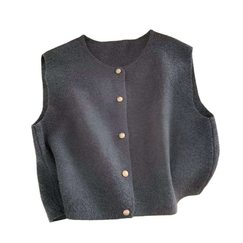 Emersyn | Crew Neck Short Sleeve Cardigan Coats
