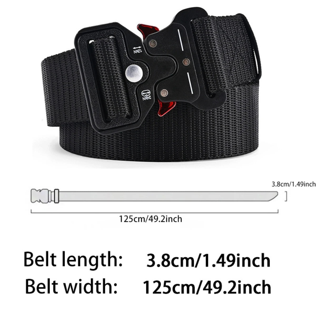 Ray | Plastic Buckle Tactical Belt - TrendHavenCo