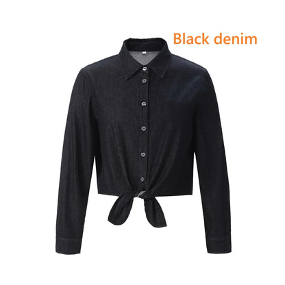 Mckenzie | Lightweight Denim Wrap Blouse & Slip Dress
