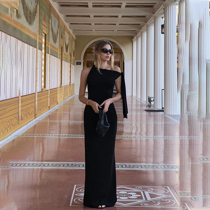 Nicole | Sexy Solid O-Neck Sleeveless Dress
