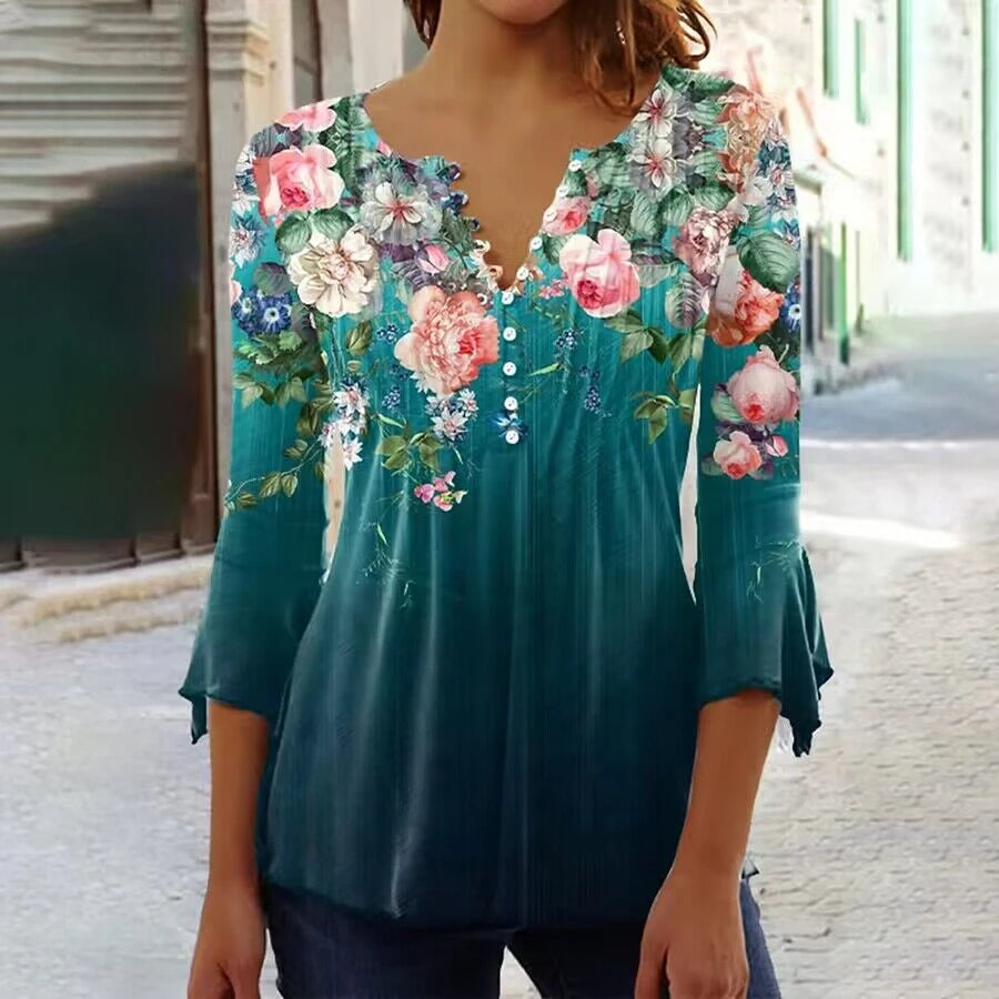 Demi | Elegant Loose Casual Blouse - TrendHavenCo