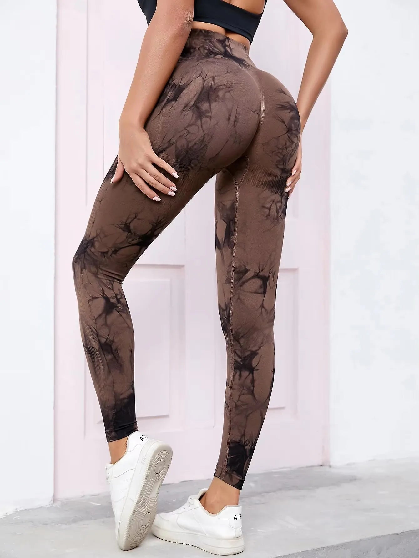 New Tie Dye Yoga Pants Sport Leggings Women Seamless High Waist Push Up Woman Tights Fitness Workout Leggins Gym Clothing - TrendHavenCo