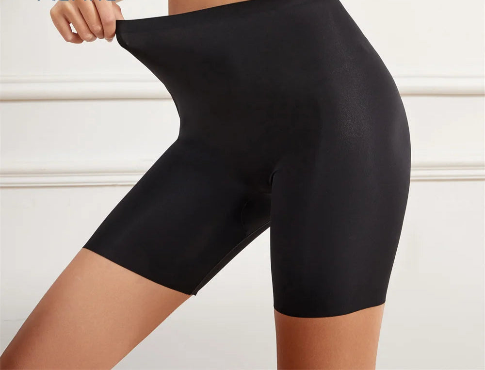 Flarixa Seamless High Waist Women Long Leg Girdle Panty Comfortable Seamless Long Panties Tummy Tight Seamless Shorts Panties - TrendHavenCo