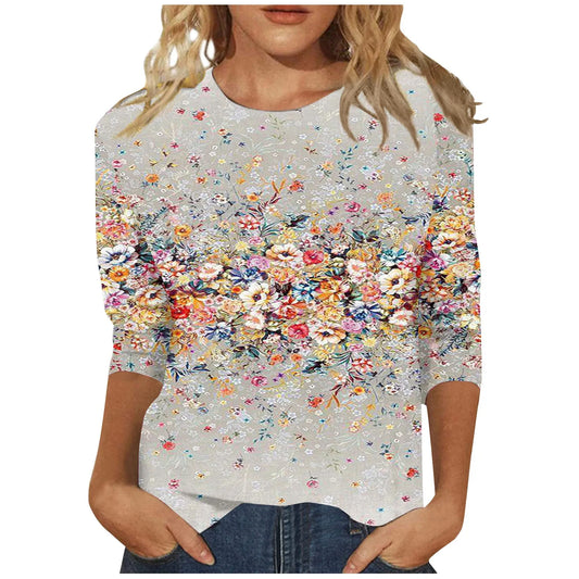 Madilyn | 3/4 Sleeve Shirts Graphic Tees
