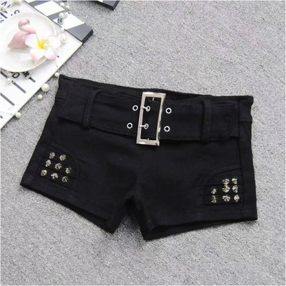 Summer Women Y2k Streetwear Gyaru Harajuku Fashion Grunge Vintage Coquette Low Rise 2000s Jean Shorts Denim Hot Pants Japanese - TrendHavenCo