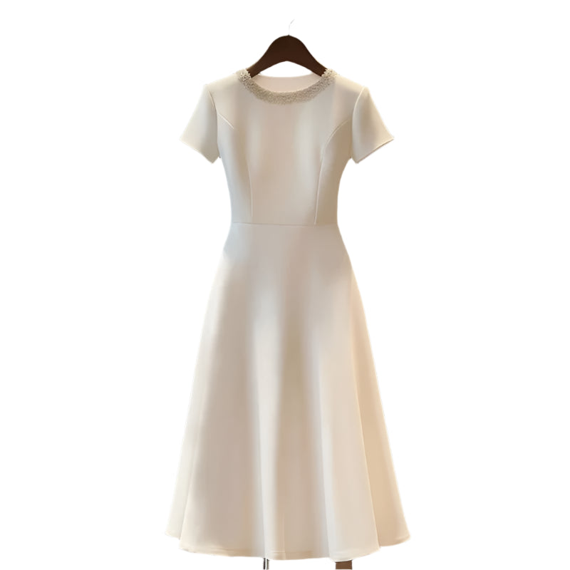 Annabelle | Simple Patchwork A-line Skirt Dress