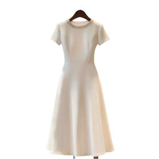 Annabelle | Simple Patchwork A-line Skirt Dress