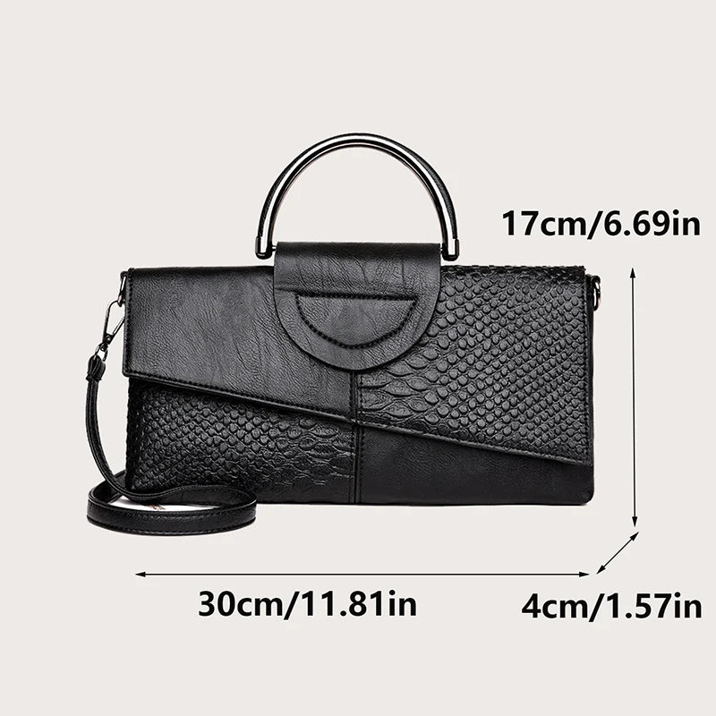 Athena | Shoulder Crossbody Bag Soft PU Leather Handbag - TrendHavenCo