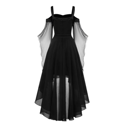 Palmer | Gothic Style Vintage Midi Medieval Dress