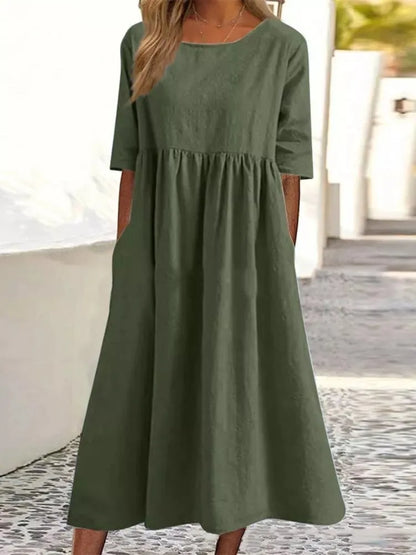 Alayna | O-neck Short Sleeve Dress