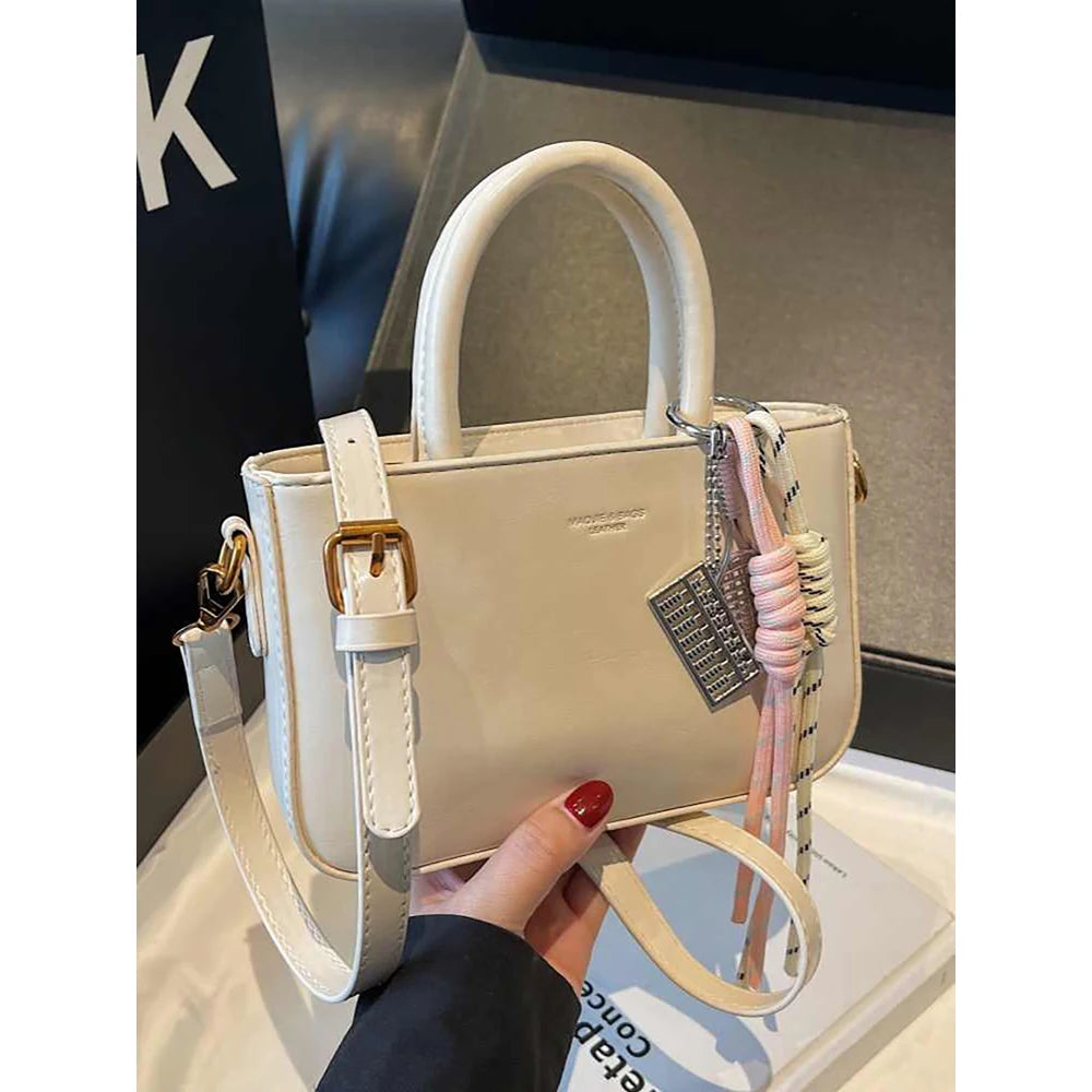 Audrey | Top-handle Single Shoulder Bags with Pendant - TrendHavenCo