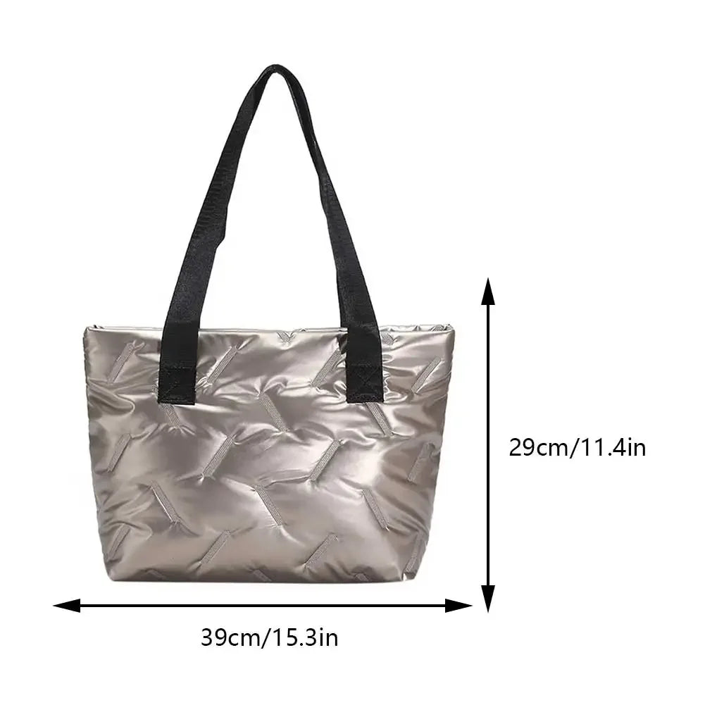 Eden | Large Tote Padded Quilted Handbags - TrendHavenCo