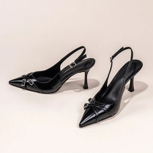 Luna | Pointed Toe High-heeled Shoes - TrendHavenCo