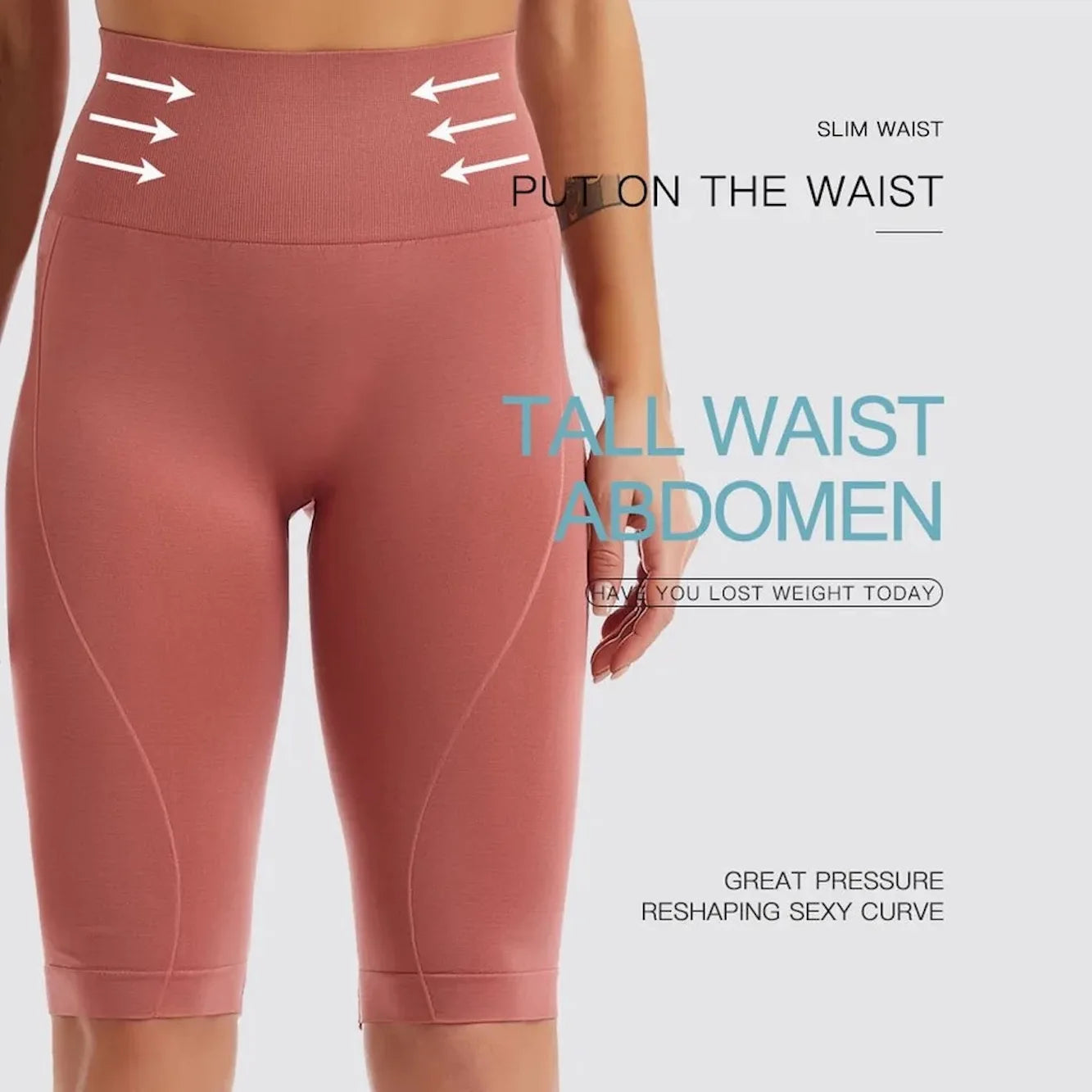 High Waist Sports Biker Shorts Women Naked Feeling Workout Push Up Leggings Tummy Control Yoga Running Fitness Gym Slim Pants - TrendHavenCo