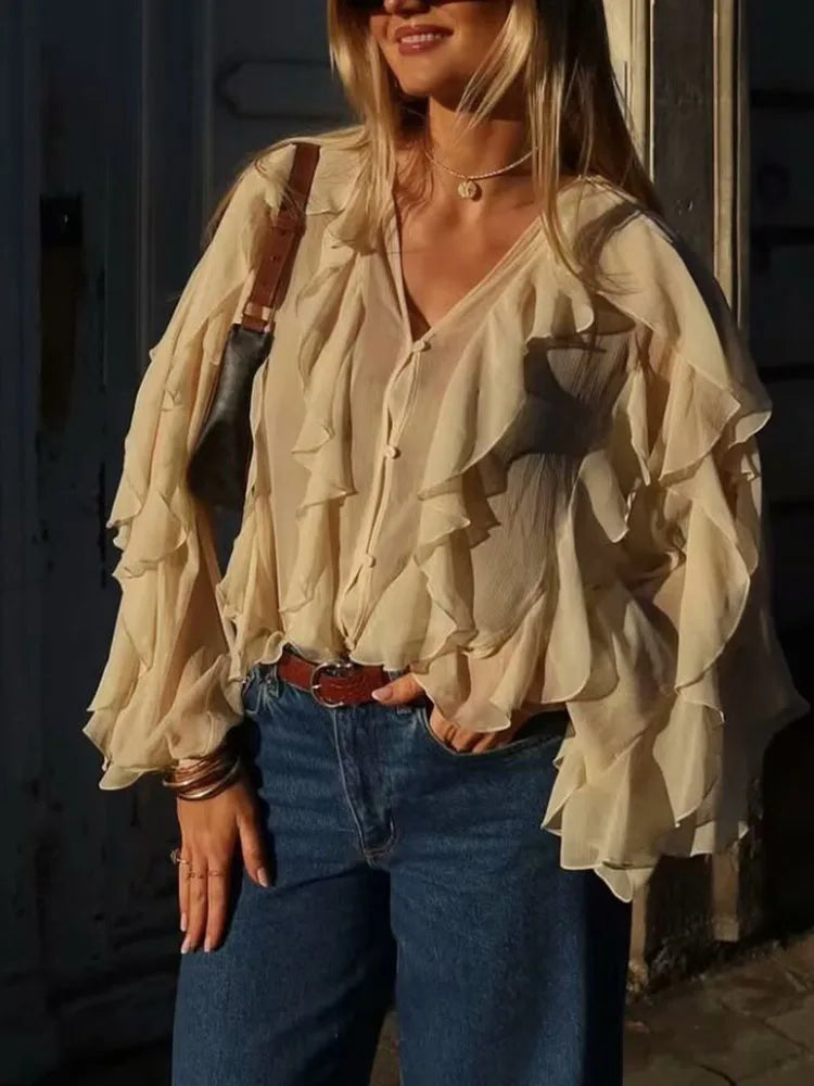Elisa | Women Summer Blouses Shirts Tops - TrendHavenCo