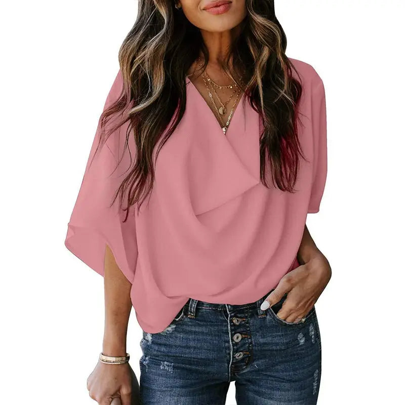 Riley | Women Pullover Elegant Blouse - TrendHavenCo