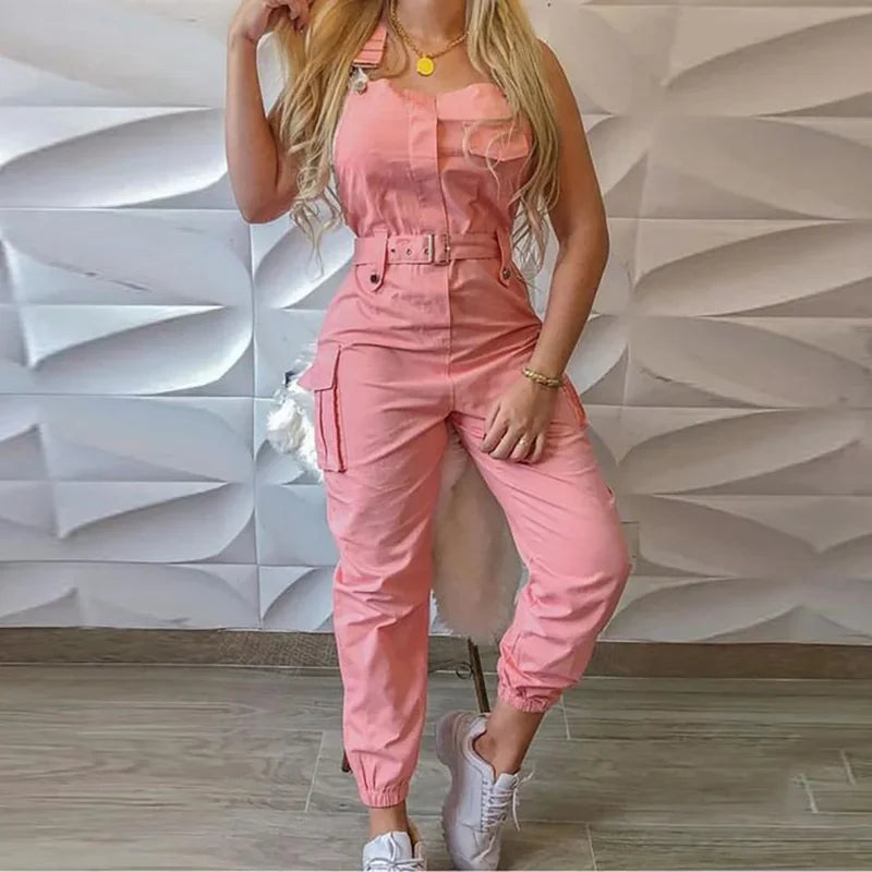 Katie | Loose Dungarees Long Rompers