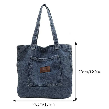 Zoey | Women Shoulder Bag Denim Handbag - TrendHavenCo