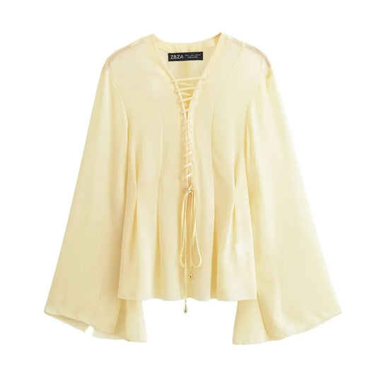 Yeng | Women Chiffon Blouse - TrendHavenCo