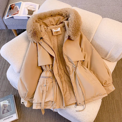 Piper | Fleece Lined Hood Down Jacket Coat