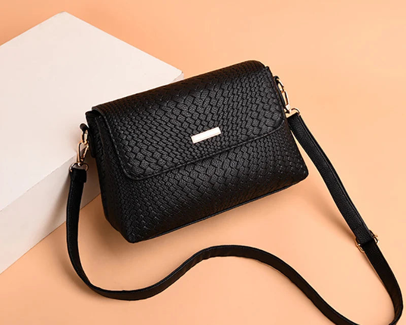 Athena | Shoulder Crossbody Bag Soft PU Leather Handbag - TrendHavenCo