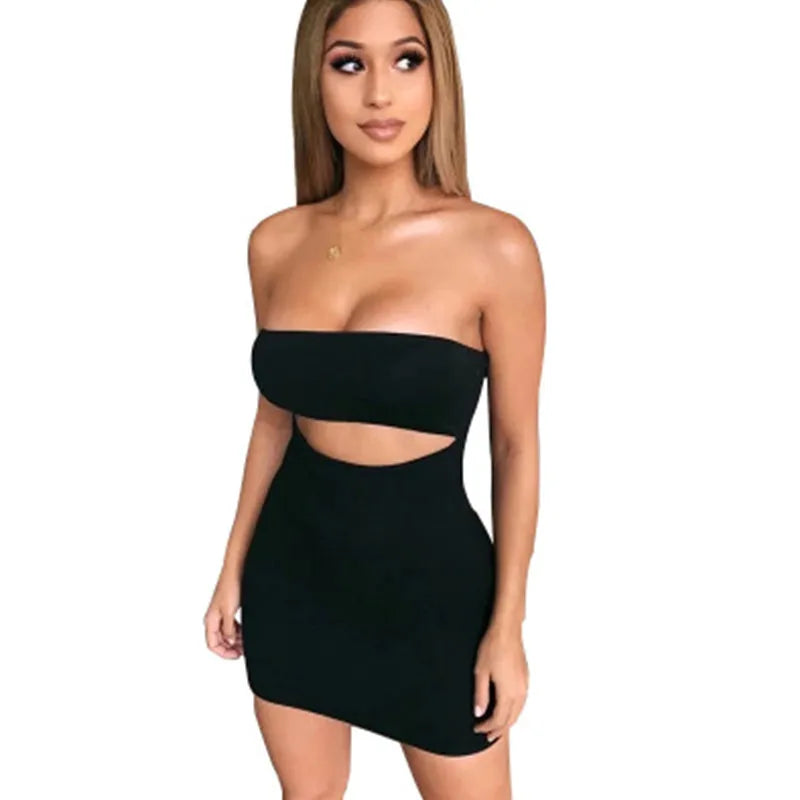 Elise | Sundress strapless sleeveless slim dress