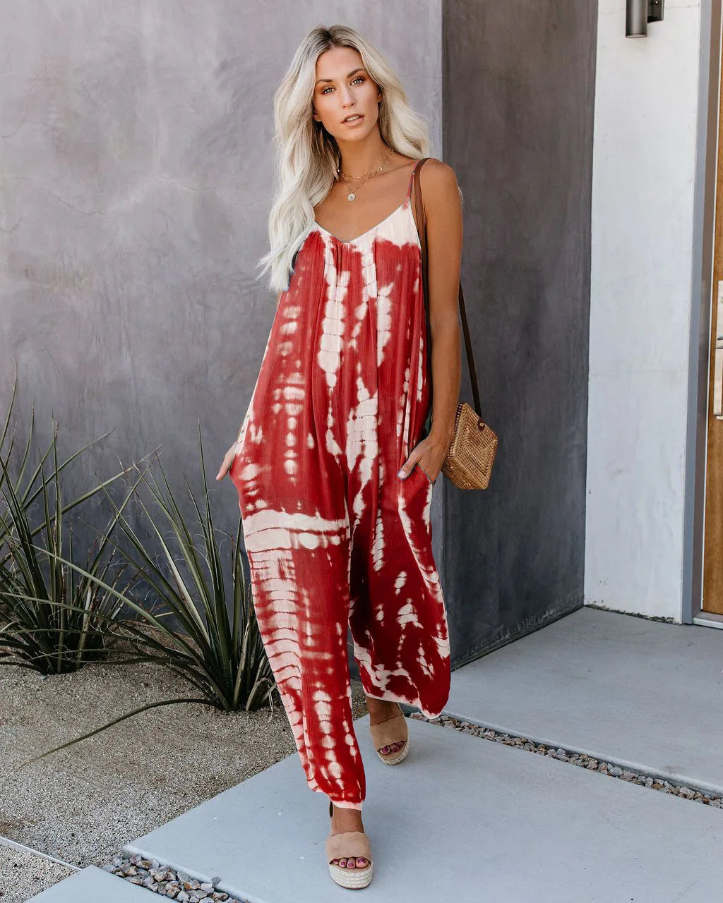 Amaia |  suspender sexy wide leg pants jumpsuit