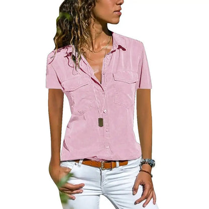Mary | Casual Blouse  Y2K Crop T-shirt Tee