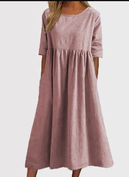 Alayna | O-neck Short Sleeve Dress