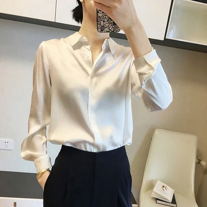 Alessandra | Plain Long Sleeve Blouse