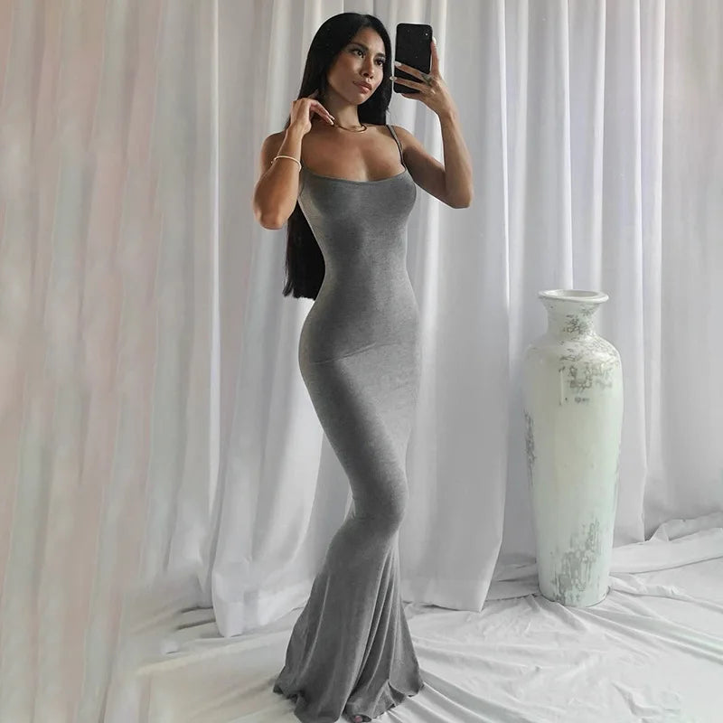 Dakota | Sexy Spaghetti Strap Long Dress