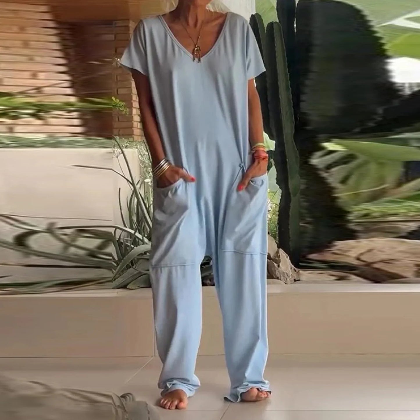 Stephanie | Short Sleeve Jumpsuits