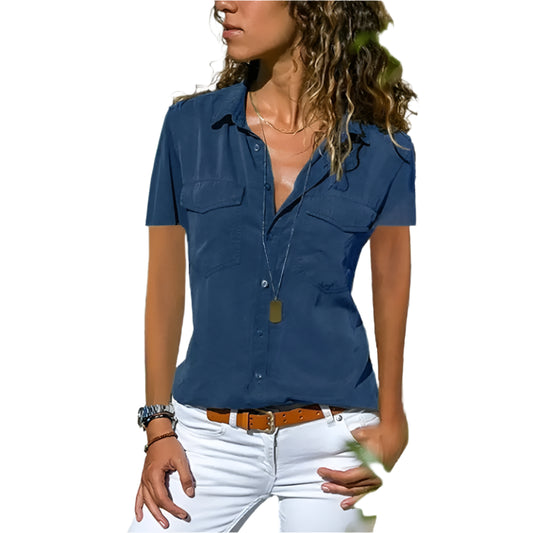 Mary | Casual Blouse  Y2K Crop T-shirt Tee