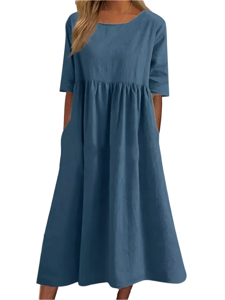 Alayna | O-neck Short Sleeve Dress