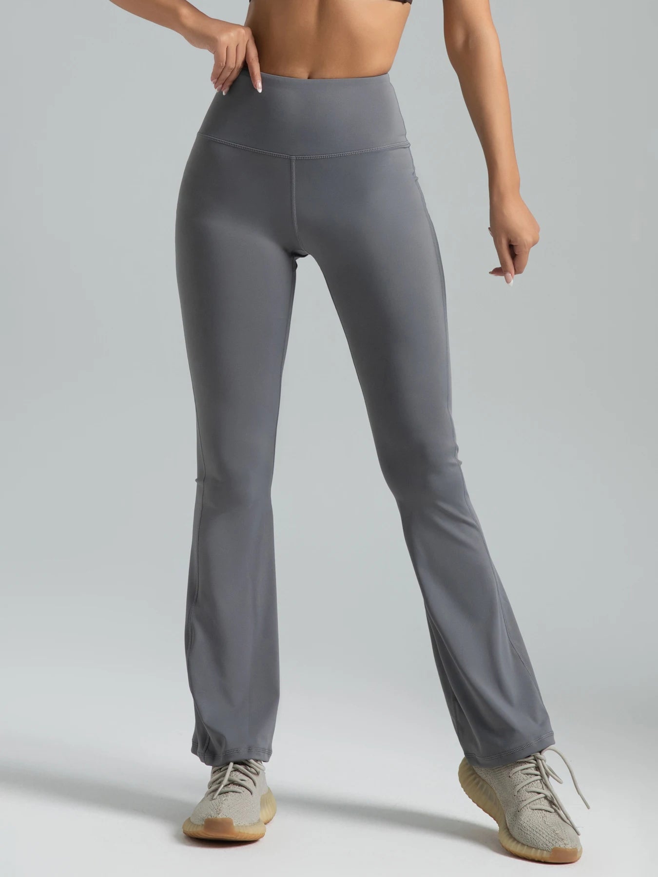 Women's High Waisted Bootcut Yoga Pants - Flared Leggings for Workout and Casual Wear - Comfortable and Stylish Activewear - TrendHavenCo
