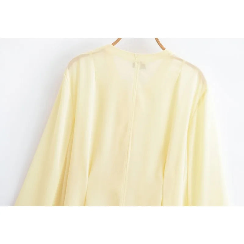 Yeng | Women Chiffon Blouse - TrendHavenCo