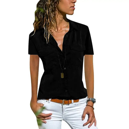 Mary | Casual Blouse  Y2K Crop T-shirt Tee