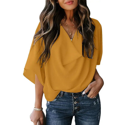 Riley | Women Pullover Elegant Blouse - TrendHavenCo