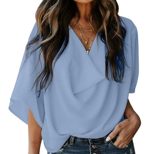 Riley | Women Pullover Elegant Blouse - TrendHavenCo