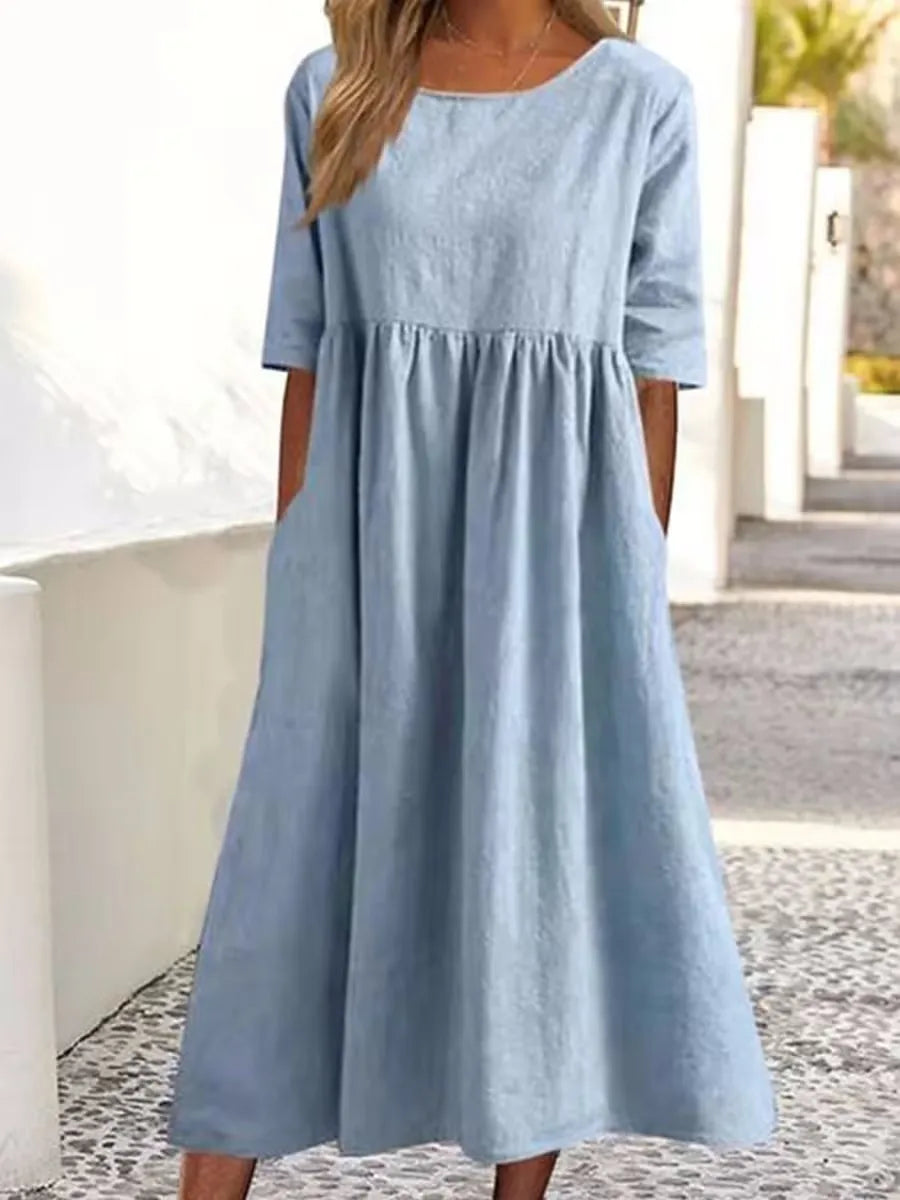 Alayna | O-neck Short Sleeve Dress