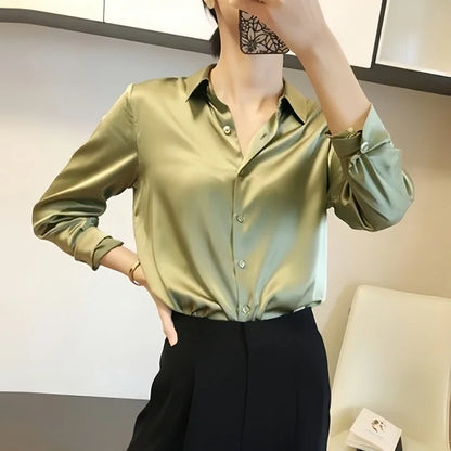 Alessandra | Plain Long Sleeve Blouse