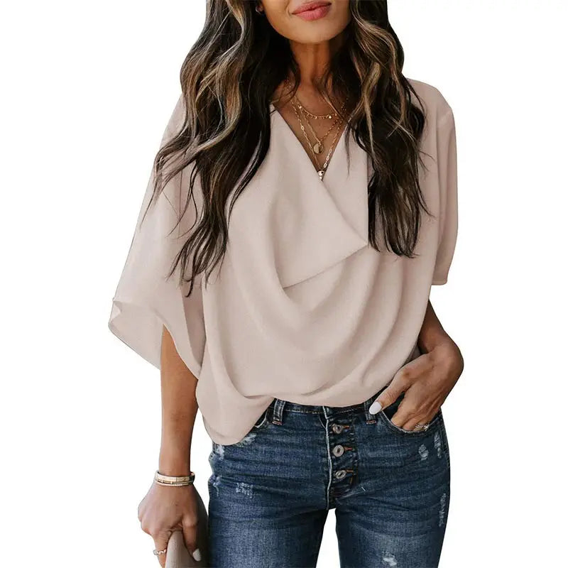 Riley | Women Pullover Elegant Blouse - TrendHavenCo