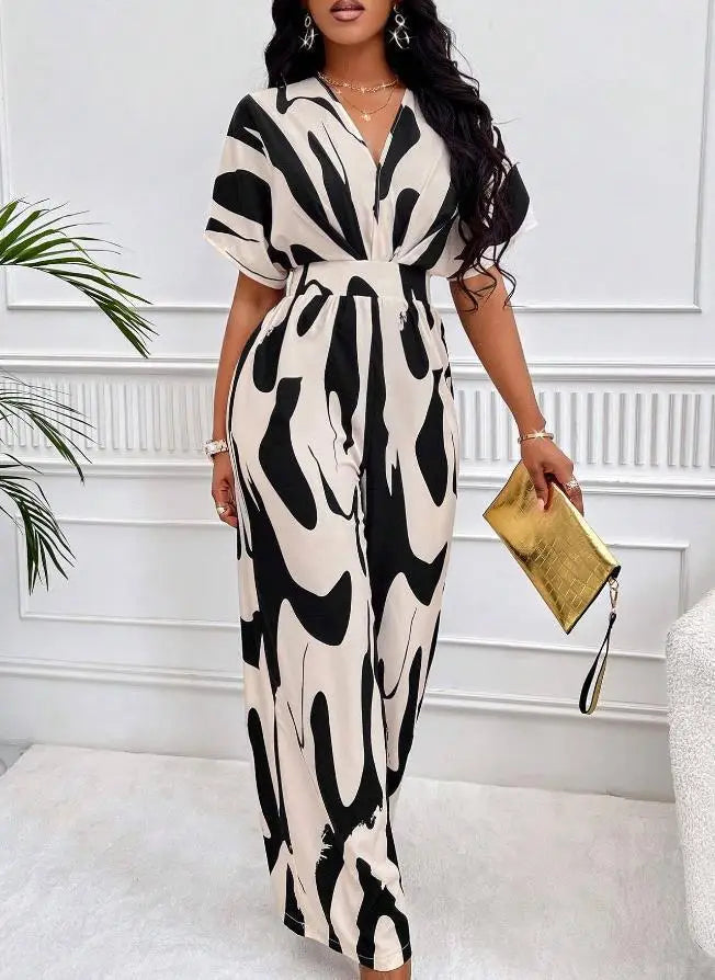Melanie | High Waist Sexy Short Sleeve Playsuit