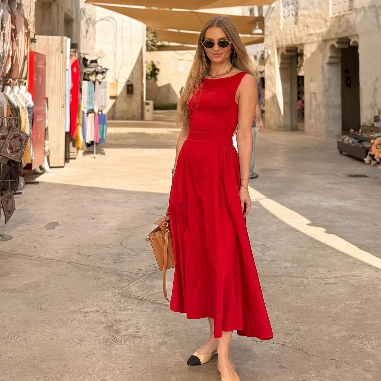 Navy | Sleeveless New Year Party Dress