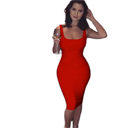 Taylor | Slim Fit Hip Work Skirt Sleeveless Dress