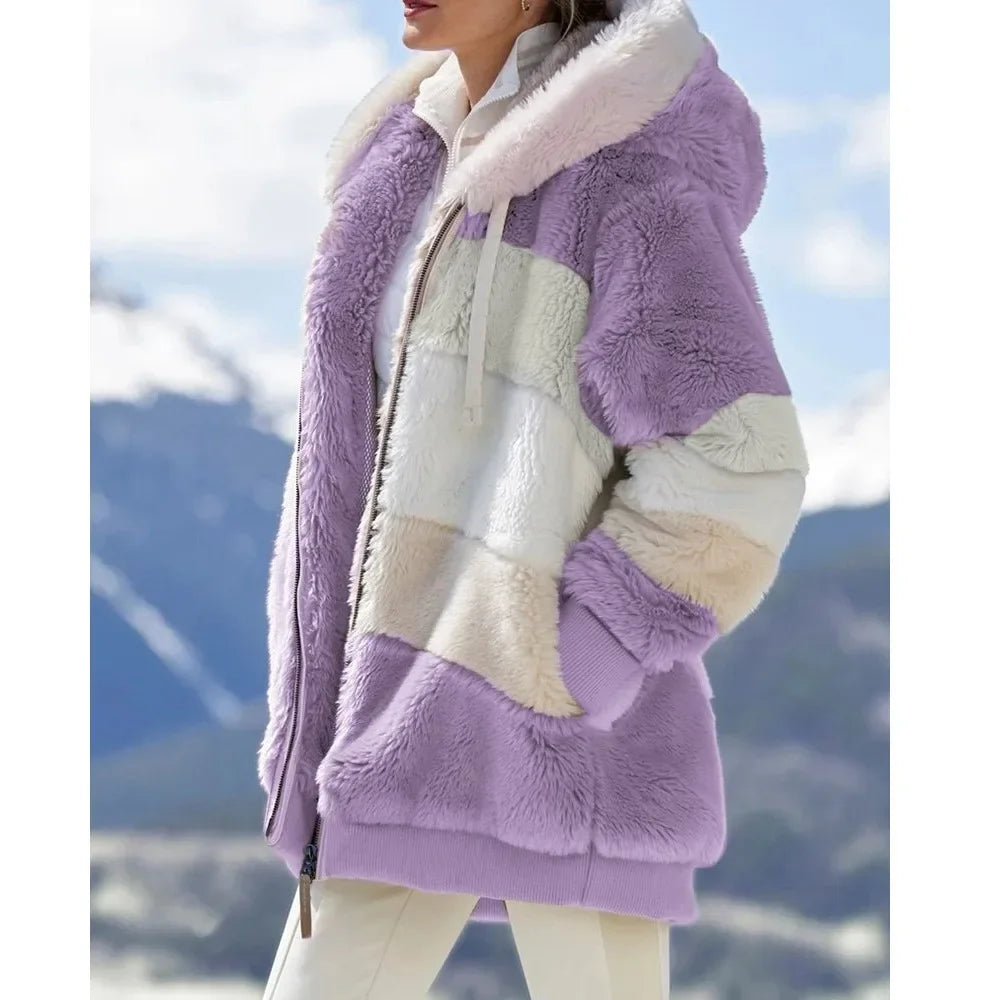 Adalynn | Women Hooded Zipper Jacket