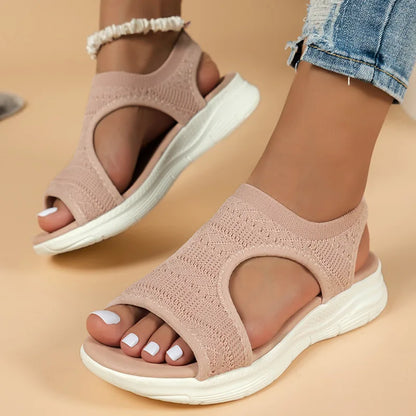 Violet | Casual Sport Wedge Sandals - TrendHavenCo