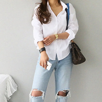 Alaya | Cotton Blouse Tops Casual