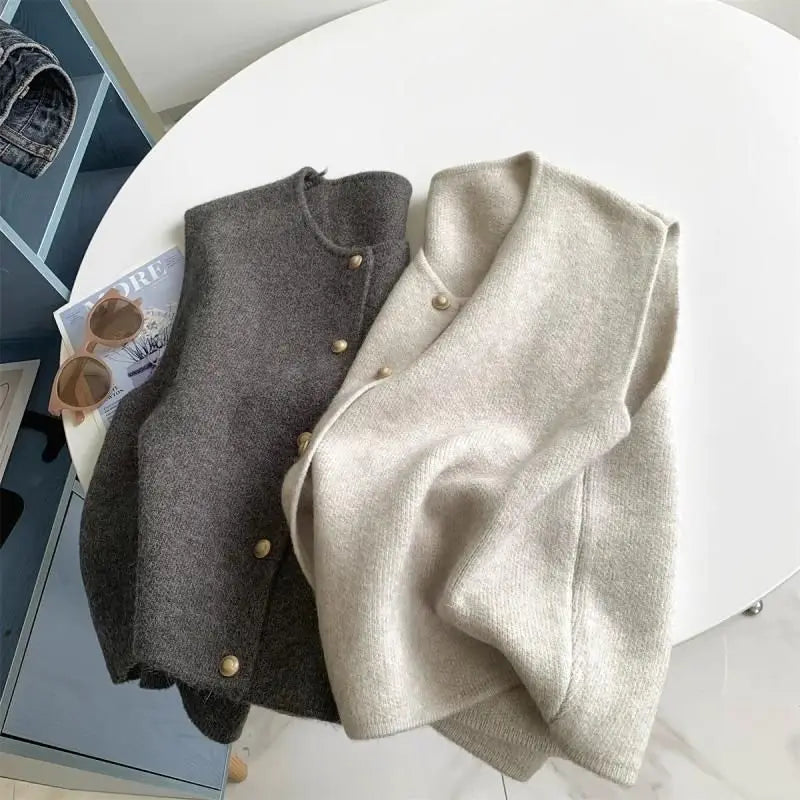 Emersyn | Crew Neck Short Sleeve Cardigan Coats