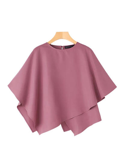 Mariah | 3/4 Sleeve Ruffle Hem Top Shirt
